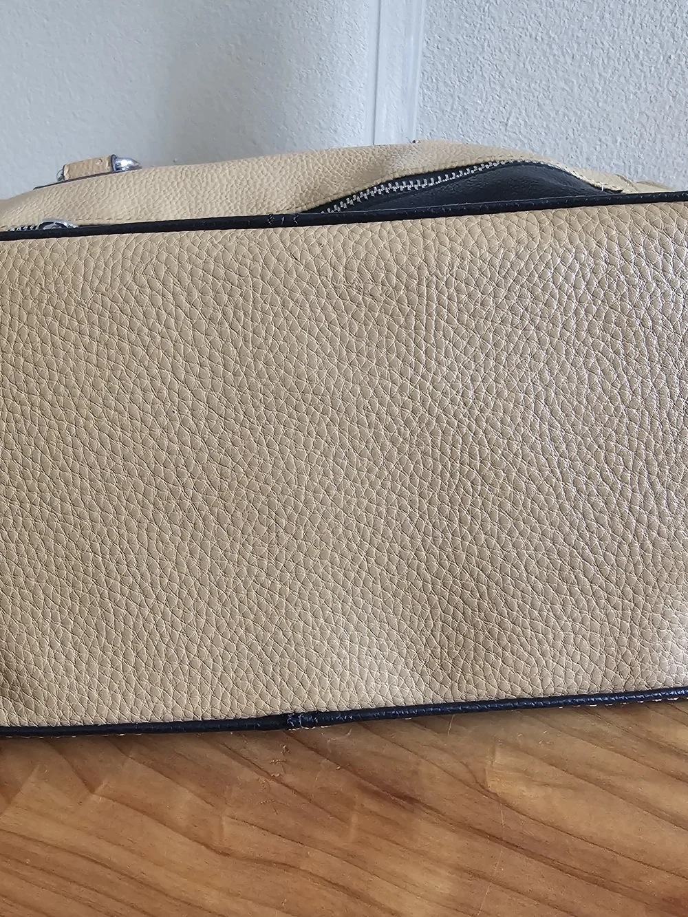 Two-Tone Black and Tan Everyday Tote